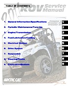 2011 Arctic Cat Prowler XT/XTX/XTZ ATV/ROV Service Manual