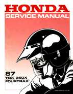 1987 Honda Fourtrax TRX 250X Service Manual