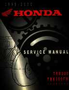 1995-2000 Honda FourTrax 300 300FW TRX300 TRX300FW TRX service manual.