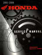2001-2006 Honda TRX 300EX Sportrax 300EX Factory Service Manual