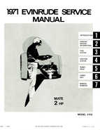 1971 Evinrude Mate 2HP outboards Service Repair Manual P/N 4744