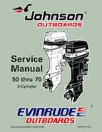 1997 Johnson Evinrude "EU" 50 thru 70 3-Cylinder Service Repair Manual, P/N 507266