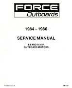 1984-1986 Mercury Force 9.9 and 15HP Outboards Service Manual