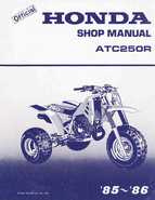 1985-1986 Honda ATC250R Shop Manual