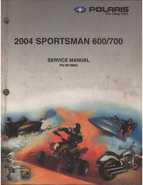 2004 Polaris Sportsman 600/700 Service Manual