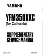 1990-2004 Yamaha YFM350X Warrior Factory Service Manual