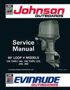 1992 Johnson Evinrude EN 90 degrees Loop V Service Manual, P/N 508147