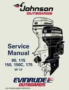 1995 Johnson Evinrude EO 60 LV 90, 115, 150, 150C, 175 Service Manual, P/N 503151