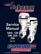1996 Johnson Evinrude ED 90 LV 125C, 130, 200, 225, 250 Service Repair Manual, P/N 507128