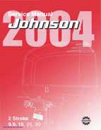 2004 SR Johnson 2 Stroke 9.9, 15, 25, 30 HP Outboards Service Manual