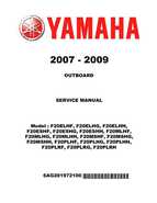 2007-2009 Yamaha F15/F20 Outboard Service Manual